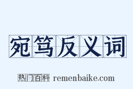 宛笃反义词是什么意思的图片